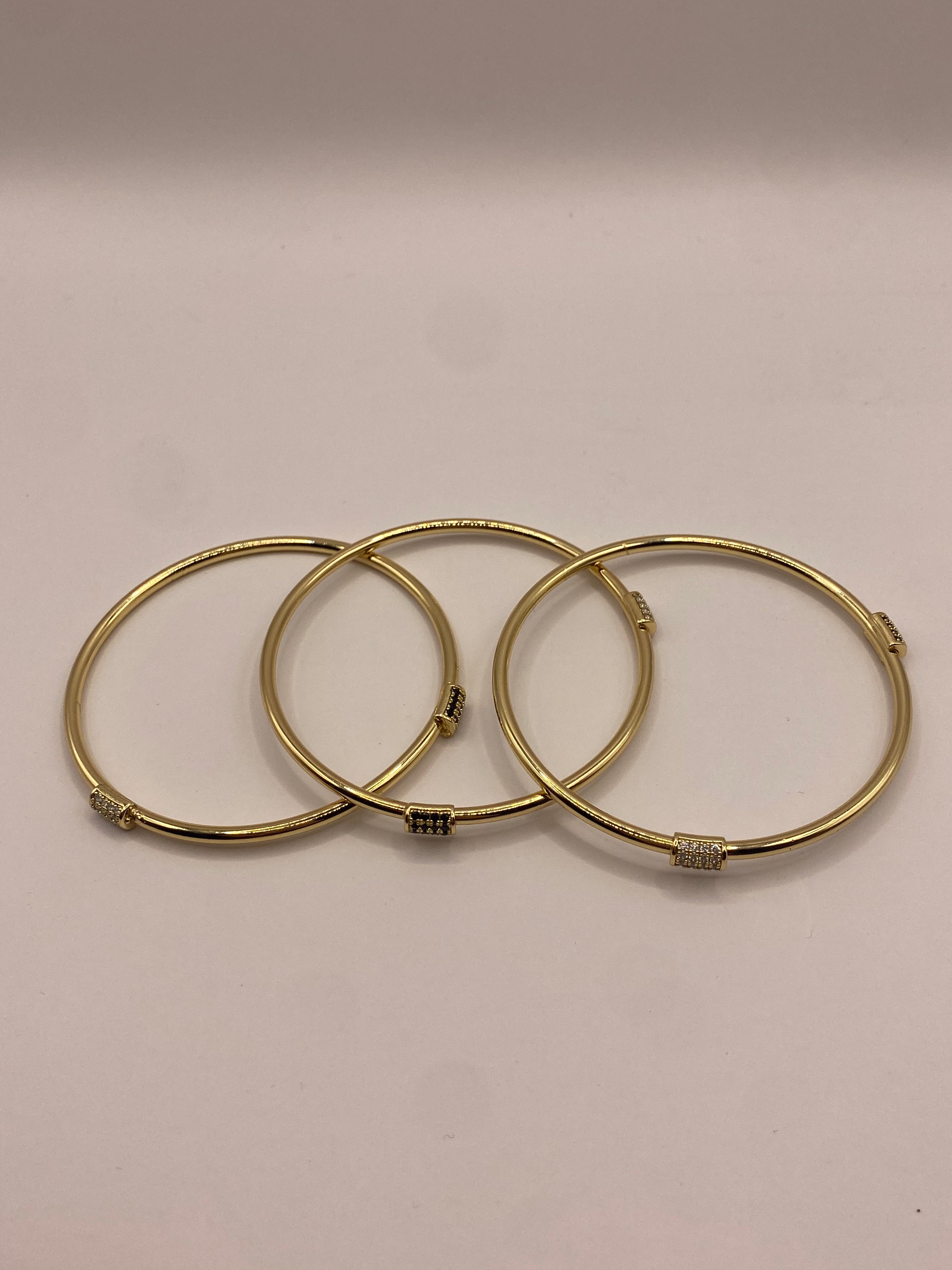 Set of 3 Stainless Steel Bracelets