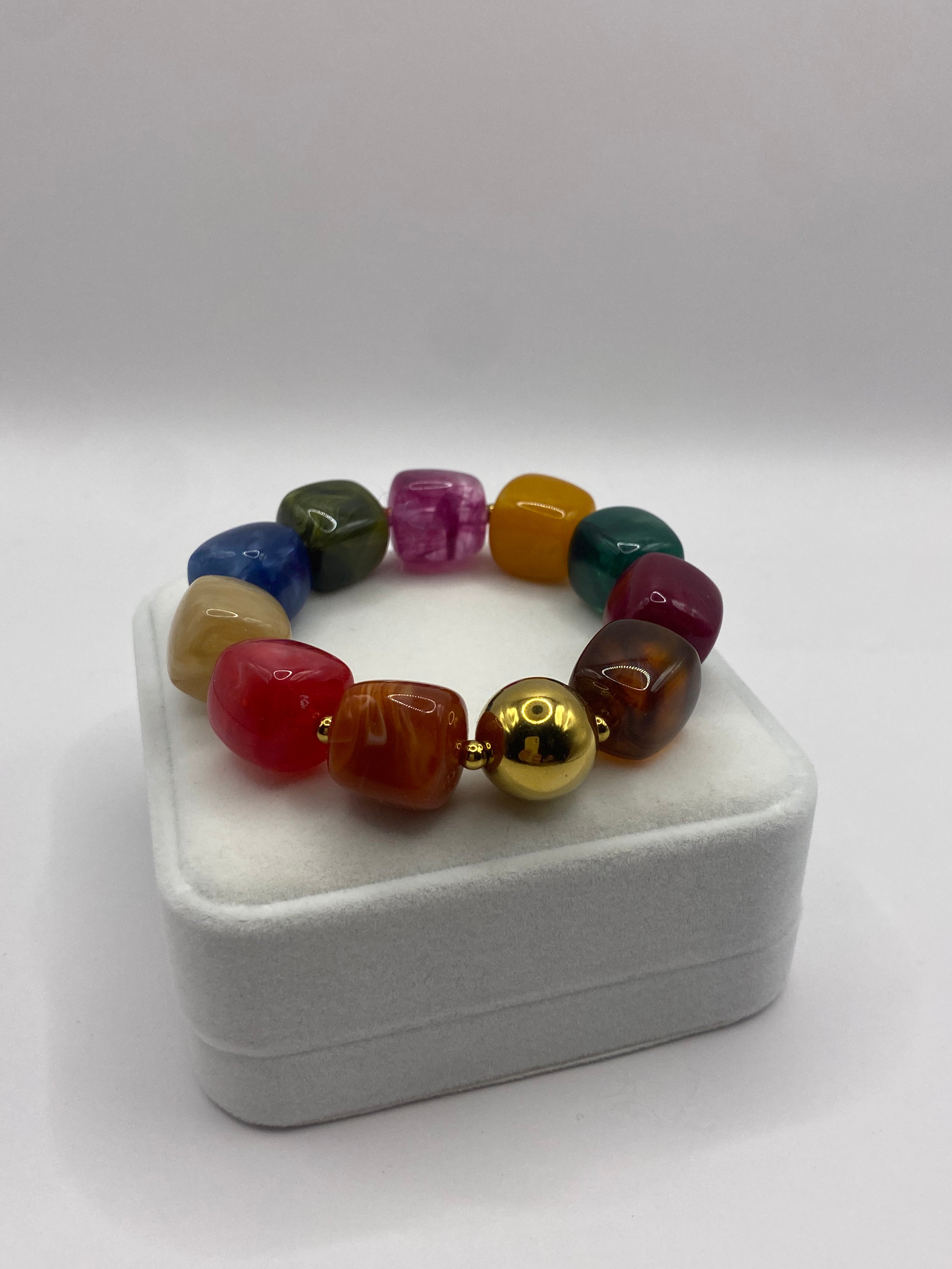 Multi-Coloured Shimmer Bracelet