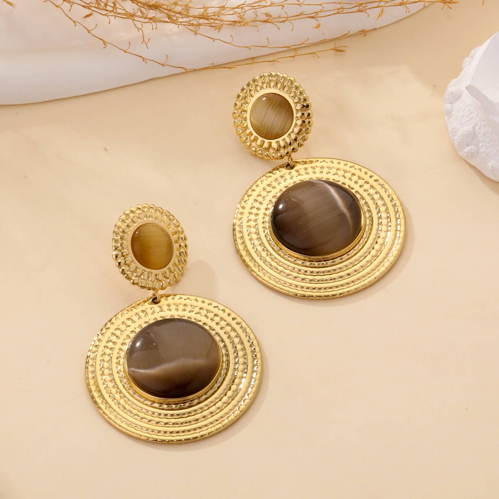 Boucles d'oreilles pendantes - Noelle - Bijoux Bravo