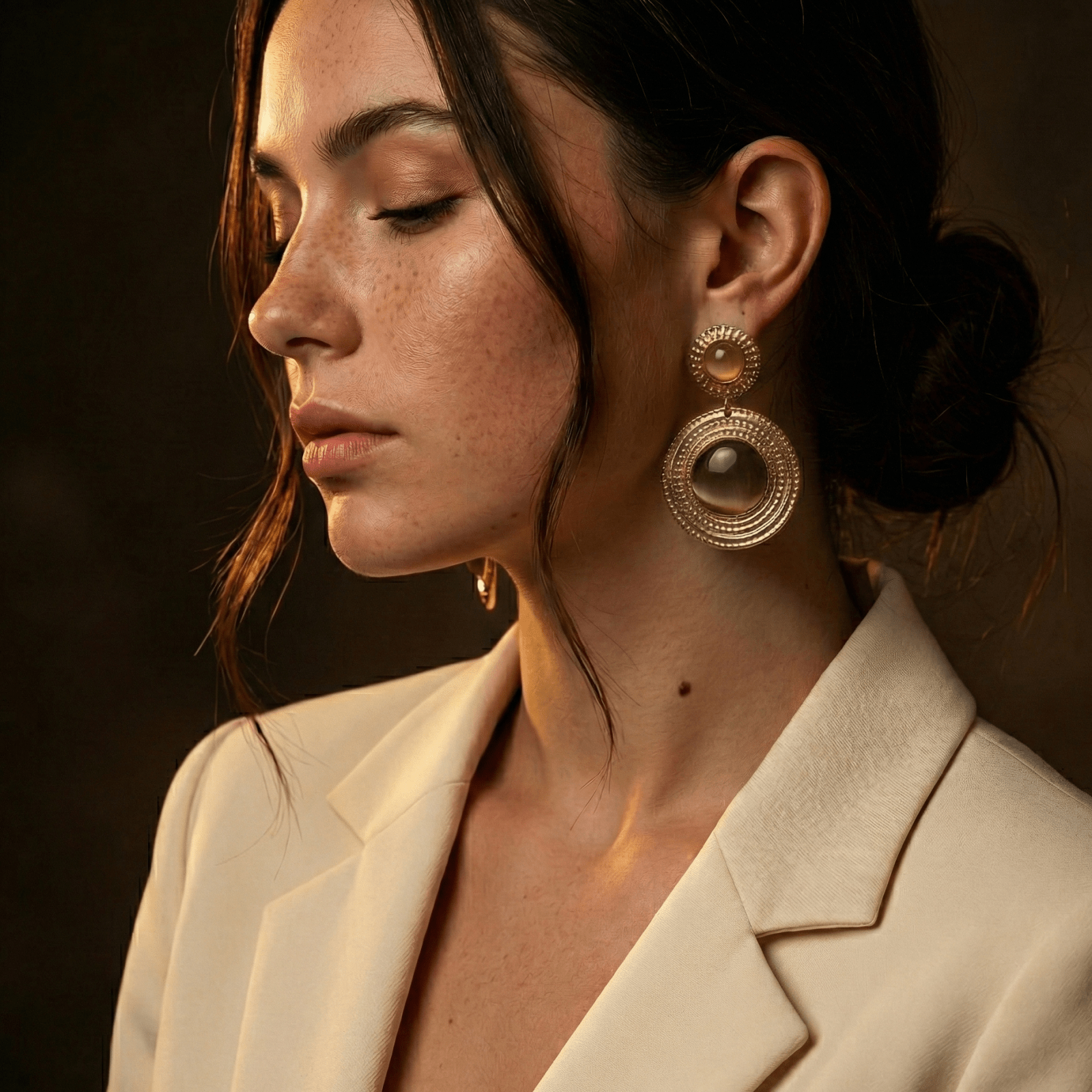 Boucles d'oreilles pendantes - Noelle - Bijoux Bravo