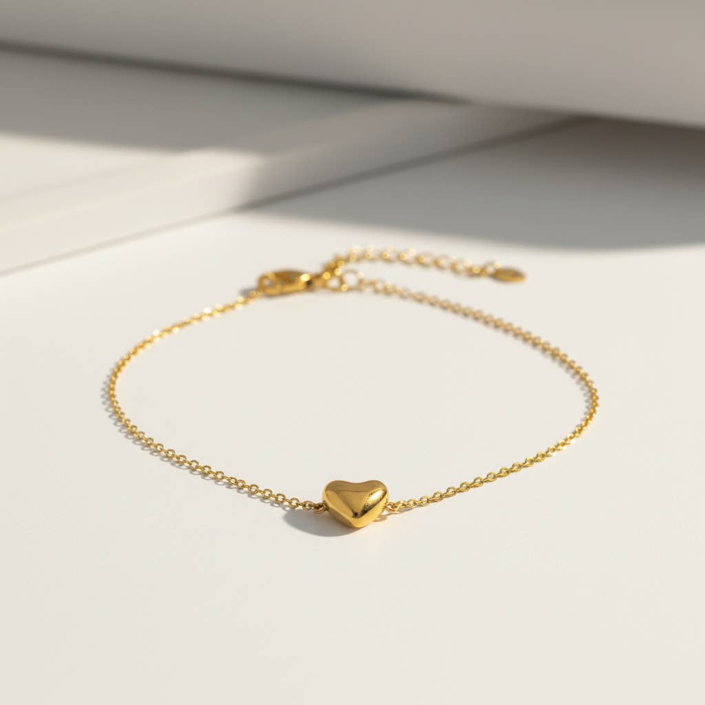 Bracelet Cœur Imperméable Minimaliste - Bijoux Bravo